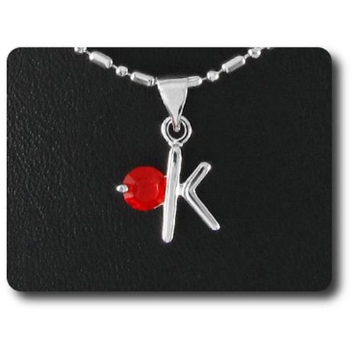 Pendentif Oxyde De Zirconium 1 X 5 Mm Plaqué Or Blanc 18 K + Chaine