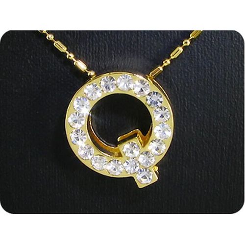 Pendentif Oxyde De Zirconium Plaqué Or 18 K - Q
