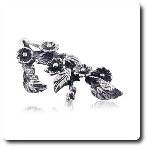 Pendentif Fleur . 3.70 G . Argent 925