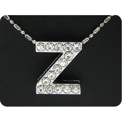 Pendentif Oxyde De Zirconium Plaqué Or Blanc 18 K - Z