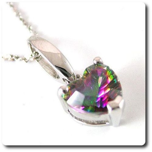 Pendentif Topaze Mystic   Argent 925