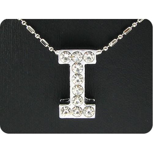 Pendentif Oxyde De Zirconium Plaqué Or Blanc 18 K - I