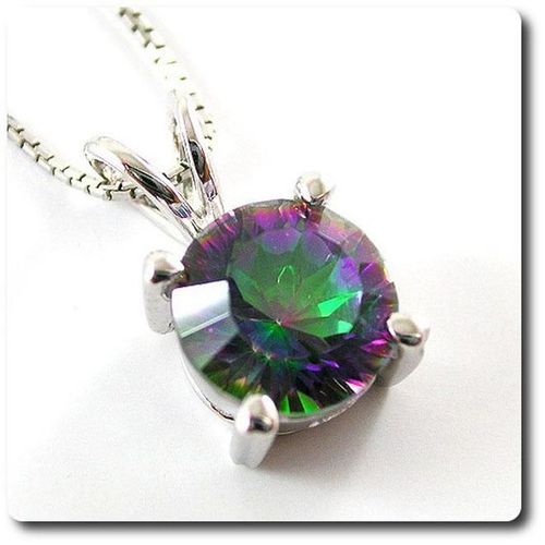 Pendentif Topaze Mystic   Argent 925