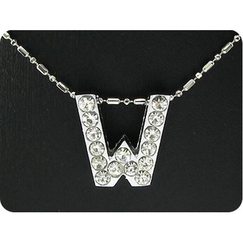 Pendentif Oxyde De Zirconium Plaqué Or Blanc 18 K - W