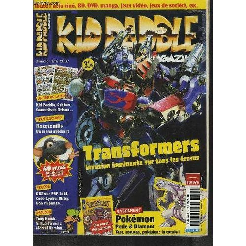 Kid Paddle Magazine - Transformers, Invasion Imminente Sur Tous Les Écrans, Pokémon Perle&diamant,40 Pages De Jeux Vidéo Consoles Et Pc - Spécial Été 2007