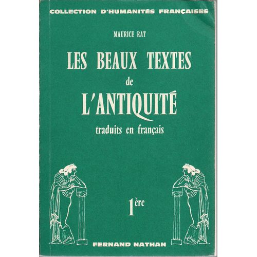 Les Beaux Textes De L'antiquité Traduits En Français 1ère