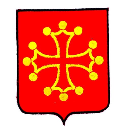 Patch Ecusson Brodé Midi-Pyrénées  Blason Armoirie Drapeau Region Heraldique