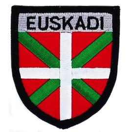 Ecusson personnalisé prénom & croix basque ,patch croix basque brodé à  coudre