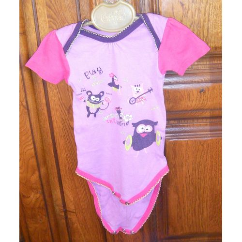 Body Rose P'tit Beguin - Taille 9 Mois