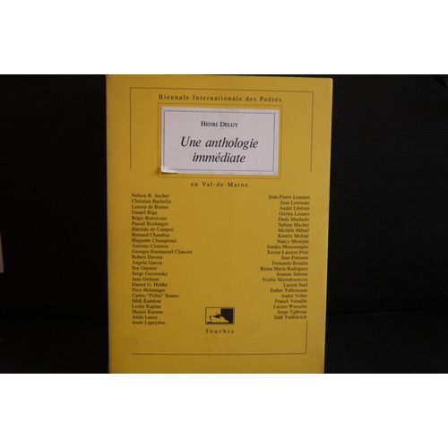 Une Autre Anthologie Tome 3 - Une Anthologie Immédiate