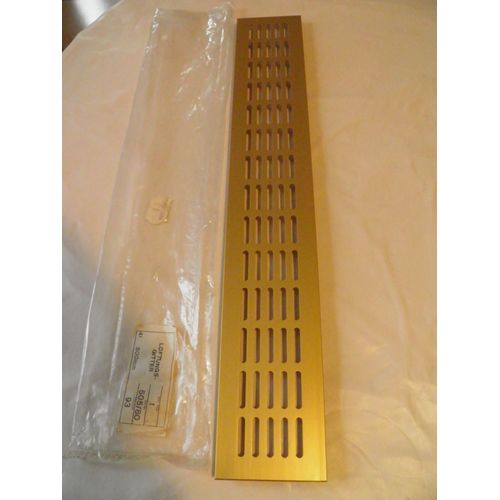 Grille Aération Ameublement 505x80mm Alu anodisé OR, RENSON