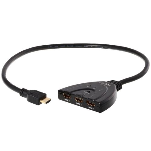 Delock HDMI 3 - 1 Switch bidirectional - Répartiteur vidéo/audio - de bureau