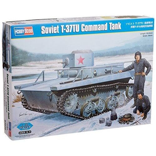 Hobbyboss 1:35 - Light Tank - Late Soviet T-37tu Command Tank