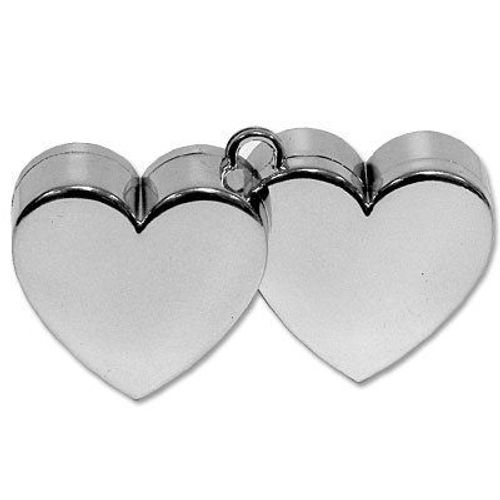 Amscan Poids Ballon Double Coeurs Couleurs Argent Ml