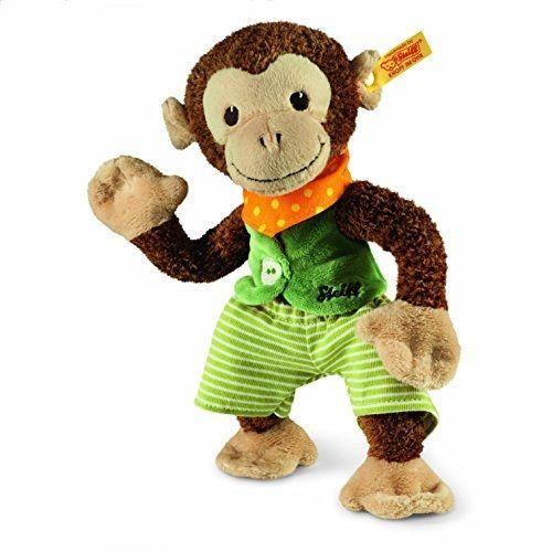 Steiff - 240195 - Peluche - Petit Singe Jocko - Brun/Beige