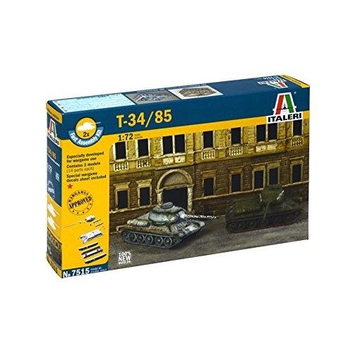 Italeri - I7515 - Maquette - Chars D'assaut - T 34/85 X2 - Echelle 1:72-Italeri
