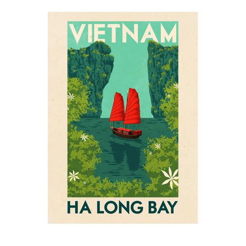 Affiche Vietnam Baie Halong