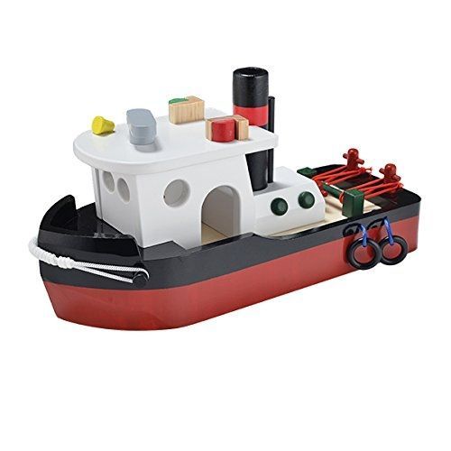 New Classic Toys - 0905 - Maquette De Figurine - Bateau Remorqueur- Ligne Portuaire