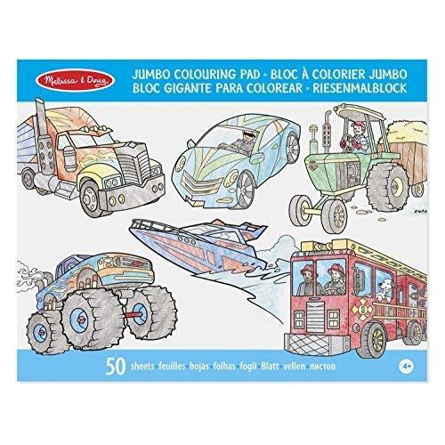 Melissa & Doug - 14205 - Livre À Colorier - Jumbo À Véhicules