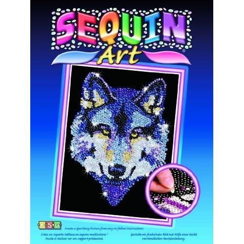 Sequin Art Wolf