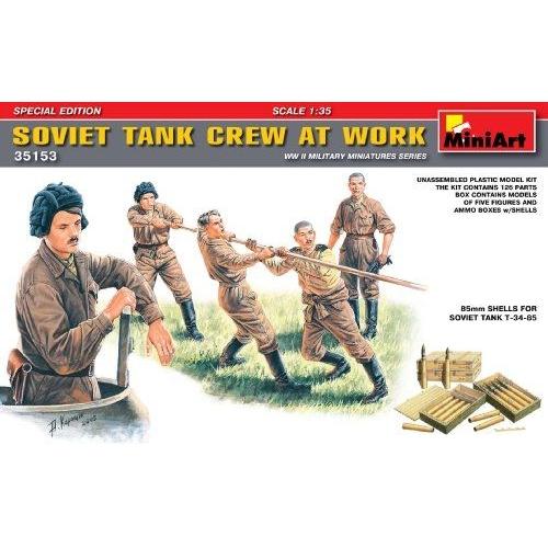 Miniart 1:35 - Soviet Tank Crew At Work (Special Edition) (Min35153)