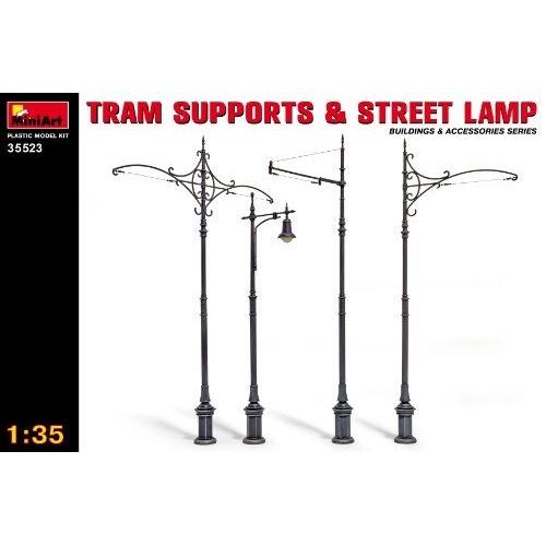 Miniart 1/35 Tram Supports & Street Lamps # 35523