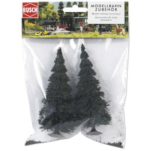 Hornby France - Busch - 6105 - Circuit - Train - Lot De 2 Sapins