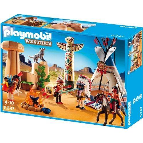 Playmobil - 5247 - Jeu De Construction - Camp Des Indiens Avec Tipi