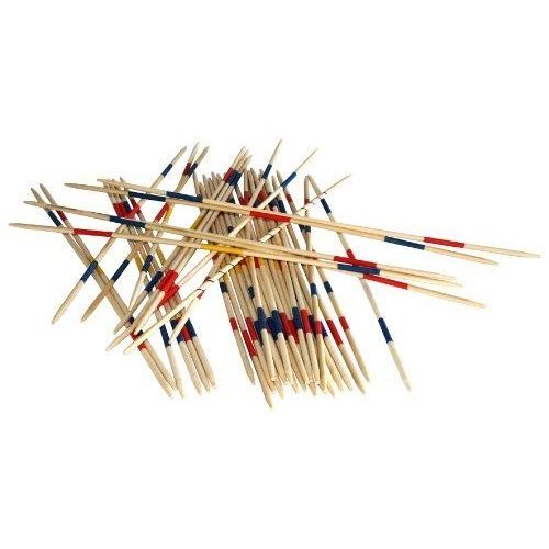 Angel Toys - 340725 - Jeu De Société - Mikado En Bois 50 Cm - Pochette Plastique