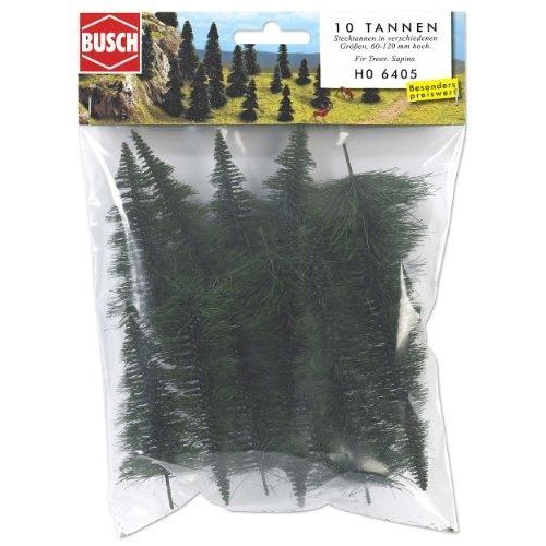 Hornby France - Busch - 6405 - Circuit - Train - Sapins A Planter Assortis