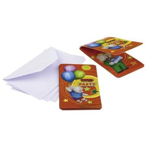 Riethmüller - 552243 - Décoration De Fête - 6 Cartes D'invitation Babar
