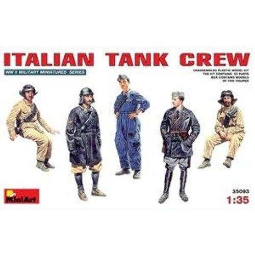 Mini Art 35093 Italian Tank Crew 1:35 Plastic Kit Maquette-Mini Art