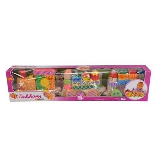 Eichhorn - 100002236 - Train Musical Coloré Avec Fonction Son Et Lumière   - 28 Pièces - 59 Cm