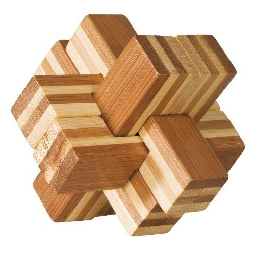 Fridolin - 17468 - Puzzle - Casse Tête En Bois Bambou - Le Gros Bloc