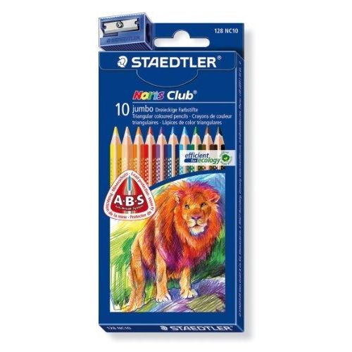 Staedtler Triplus 326c100 Etui De 10 Crayons De Couleur Triangulaires