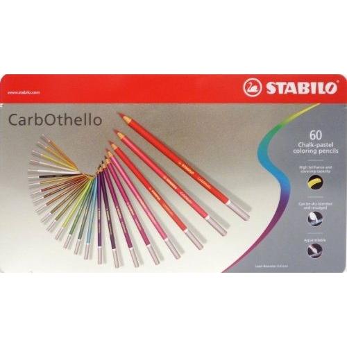 Stabilo Carbothello Boîte Métal De 60 Crayons + Taille-Crayon