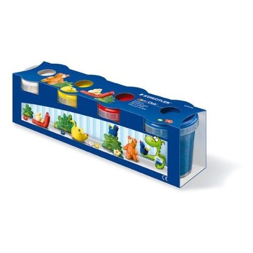 Staedtler - Noris Club - Set De 4 Pots De Pâte À Modeler - Assortis