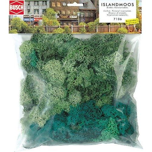 Hornby France - Busch - 7106 - Circuit - Train - Paquet Géant De Lichen