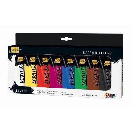 C.Kreul Acrylfarbe Solo Goya Acrylic, 20 Ml, 8er-Set - Par 1 - Peinture Acrylique, C.Kreul 84171