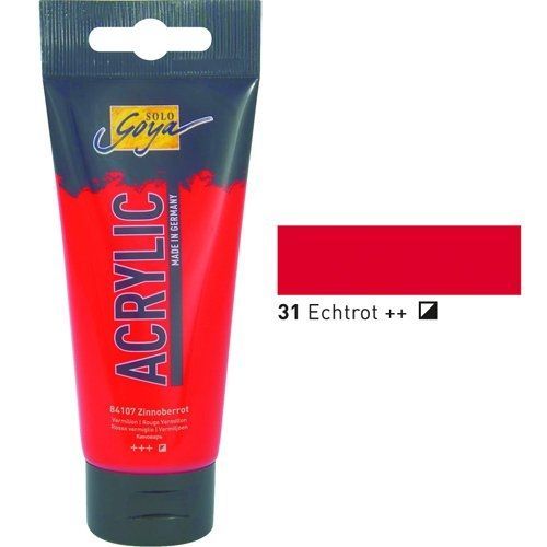 Kreul Peinture Acrylique Solo Goya 100 Ml Rouge Permanent 84131