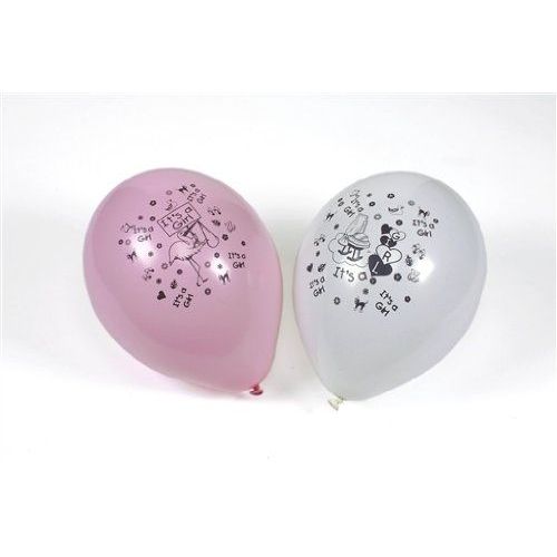 19344 - Papstar - 12 Luftballons Ã? 22 Cm It Is A Girl
