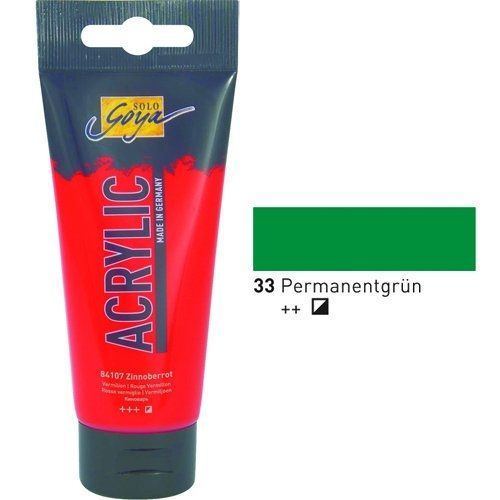 Kreul Peinture Acrylique Solo Goya 100 Ml Vert Permanent 84133