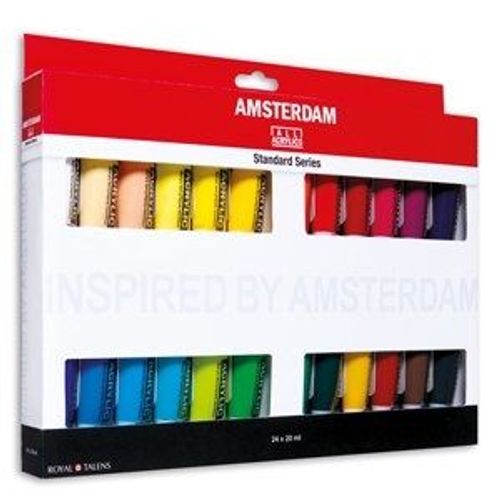Amsterdam Tubes De Peinture Acrylique 24 X 20 Ml Royal Talens 17820424