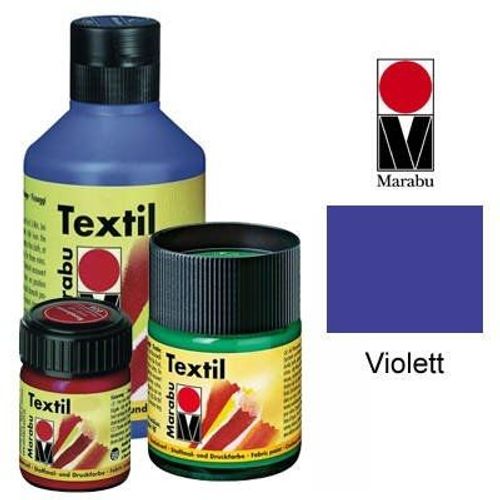 Marabu-Textil : Peinture Pour Tissus Clairs 50ml Pot : Foncé Violet Mr171605051