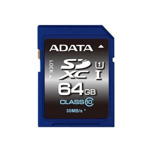 ADATA Premier UHS-I - Carte mémoire flash - 64 Go - UHS Class 1 / Class10 - SDXC UHS-I