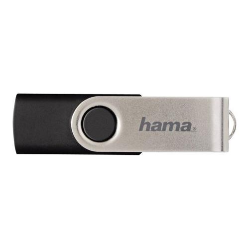 Cle USB 2.0 Hama FlashPen Rotate 16Go Noir Argent