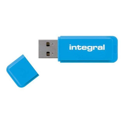 Cle USB 2.0 Integral Neon 8Go Bleu