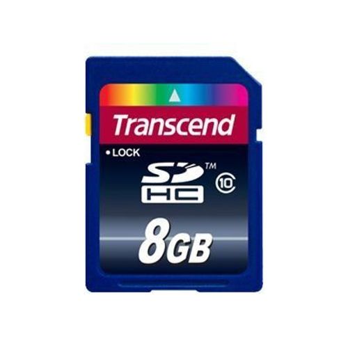 Transcend - Carte mémoire flash - 8 Go - Class 10 - SDHC - Frustration-Free Packaging