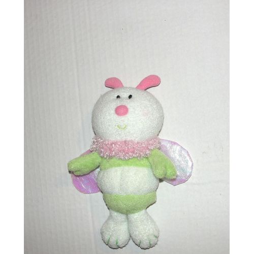 Luminou Lizzou Doudou Abeille Papillon Vert Rose Peluche Veilleuse Jemini