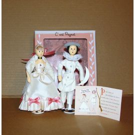 peynet les poupées peynet premier bal et ami pierrot dans leur